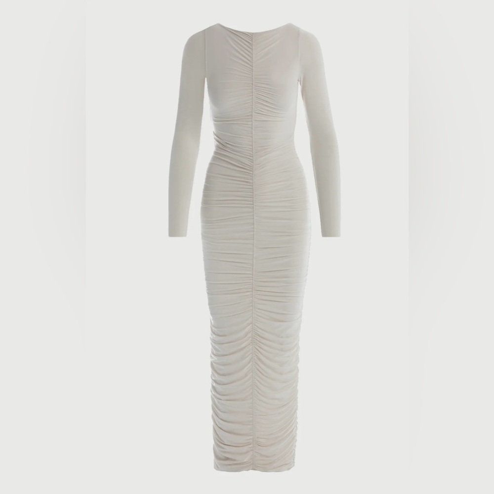 Naked Wardrobe Cream Maxi Dress